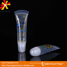 Hot sell PE cosmetic lip plastic tube packaging
